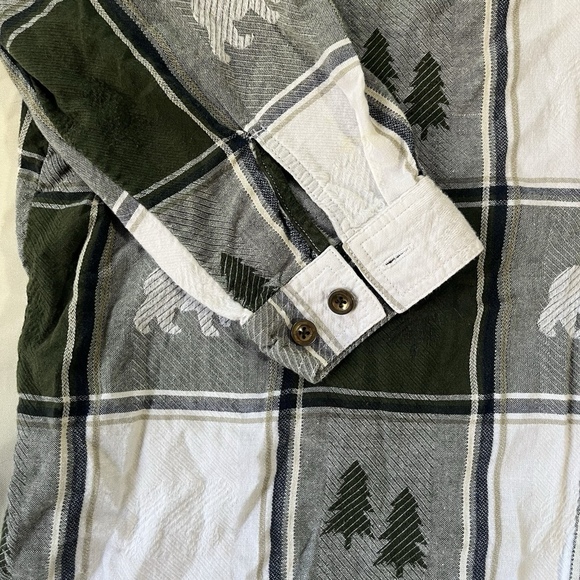 Vintage Blair Green Flannel Plaid 2XL  Woodland Grunge Outdoor Cozy Cabincore - Picture 3 of 11